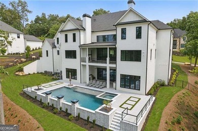 Welcome to a statement home in the prestigious Echelon community on Echelon Golf Club in Georgia - for sale on GolfHomes.com, golf home, golf lot