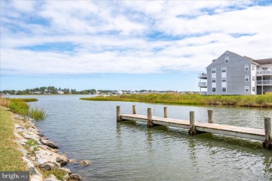 Direct bay views abound from this beautiful 2-story condo in on Bethany Bay Golf Club in Delaware - for sale on GolfHomes.com, golf home, golf lot