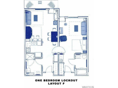 Fourth floor Type F layout. Accommodates up to 8 people and on Holiday Valley Resort in New York - for sale on GolfHomes.com, golf home, golf lot