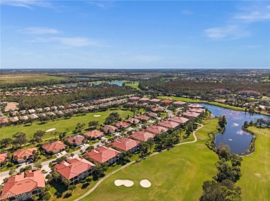 Sweeping golf course views and spectacular sunsets await at on Pelican Preserve Golf Club in Florida - for sale on GolfHomes.com, golf home, golf lot