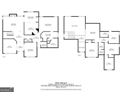 Welcome to this Spacious Multigenerational Home nestled in the on Brookstone Golf and Country Club in Georgia - for sale on GolfHomes.com, golf home, golf lot