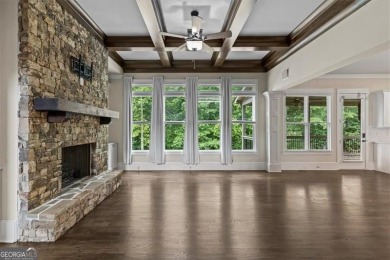 This magnificent home seamlessly blends modern design with on Hamilton Mill Golf Club in Georgia - for sale on GolfHomes.com, golf home, golf lot