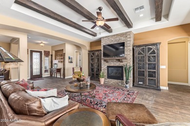 Stunning, barely lived-in home designed for seamless on Estrella Mountain Ranch Golf Course in Arizona - for sale on GolfHomes.com, golf home, golf lot