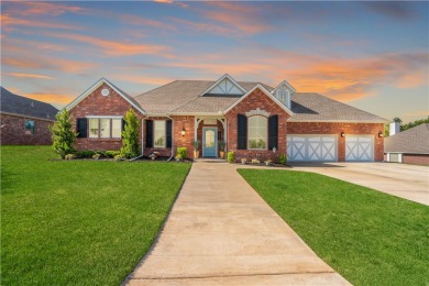 This custom home is one of the newest houses in the quaint on Cimarron National Golf Club in Oklahoma - for sale on GolfHomes.com, golf home, golf lot