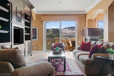 Enjoy sweeping mountain and golf course views that capture the on Reflection Bay Golf Club in Nevada - for sale on GolfHomes.com, golf home, golf lot