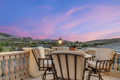 Enjoy sweeping mountain and golf course views that capture the on Reflection Bay Golf Club in Nevada - for sale on GolfHomes.com, golf home, golf lot