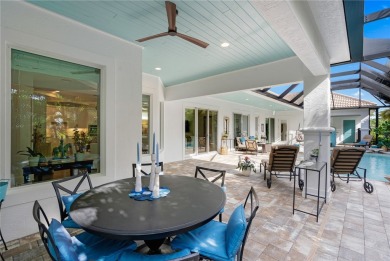 Exquisite, upscale courtyard pool home with fabulous attached on Oak Harbor Country Club in Florida - for sale on GolfHomes.com, golf home, golf lot