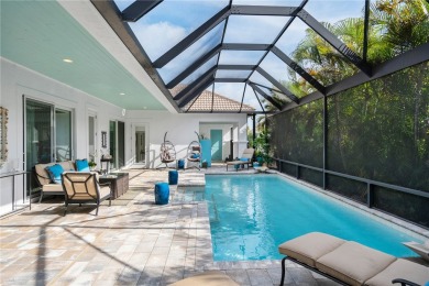 Exquisite, upscale courtyard pool home with fabulous attached on Oak Harbor Country Club in Florida - for sale on GolfHomes.com, golf home, golf lot