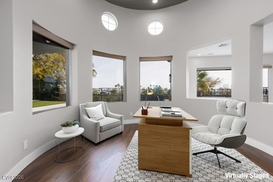 Set behind the gates of Red Rock Country Club, this luxury on Red Rock Country Club in Nevada - for sale on GolfHomes.com, golf home, golf lot