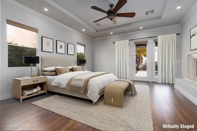 Set behind the gates of Red Rock Country Club, this luxury on Red Rock Country Club in Nevada - for sale on GolfHomes.com, golf home, golf lot