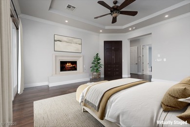 Set behind the gates of Red Rock Country Club, this luxury on Red Rock Country Club in Nevada - for sale on GolfHomes.com, golf home, golf lot