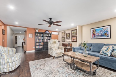 This beautifully updated 2-bed, 2-bath home w/a 2-car garage on Sun Lakes Country Club in Arizona - for sale on GolfHomes.com, golf home, golf lot