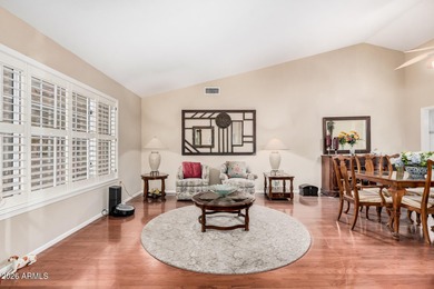 An open and bright floor plan with a fantastic view of the First on Grandview Golf Course in Arizona - for sale on GolfHomes.com, golf home, golf lot