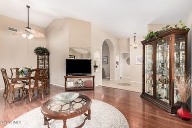 An open and bright floor plan with a fantastic view of the First on Grandview Golf Course in Arizona - for sale on GolfHomes.com, golf home, golf lot