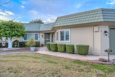 Enjoy breathtaking views and modern updates in this beautifully on Sun City Riverview Golf Course in Arizona - for sale on GolfHomes.com, golf home, golf lot