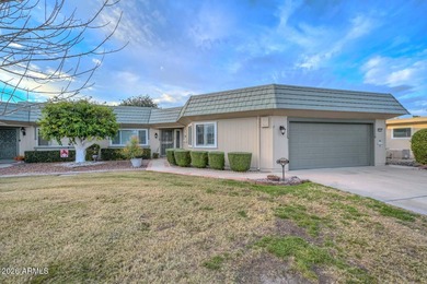 Enjoy breathtaking views and modern updates in this beautifully on Sun City Riverview Golf Course in Arizona - for sale on GolfHomes.com, golf home, golf lot