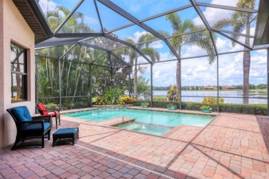 Welcome to your dream home--an elegant three-bedroom on Lakewood Ranch Golf and Country Club in Florida - for sale on GolfHomes.com, golf home, golf lot