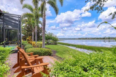 Welcome to your dream home--an elegant three-bedroom on Lakewood Ranch Golf and Country Club in Florida - for sale on GolfHomes.com, golf home, golf lot