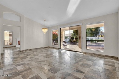 Highly sought-after floor plan is situated on a quiet on Oakwood Golf Club  in Arizona - for sale on GolfHomes.com, golf home, golf lot