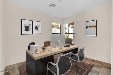 Highly sought-after floor plan is situated on a quiet on Oakwood Golf Club  in Arizona - for sale on GolfHomes.com, golf home, golf lot