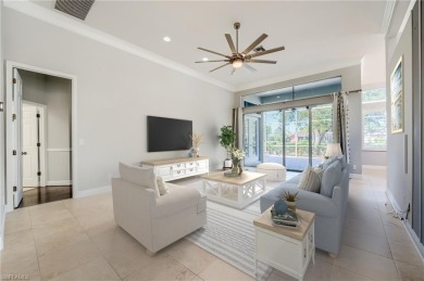 Experience breathtaking sunsets with sweeping water and golf on Estero Country Club in Florida - for sale on GolfHomes.com, golf home, golf lot
