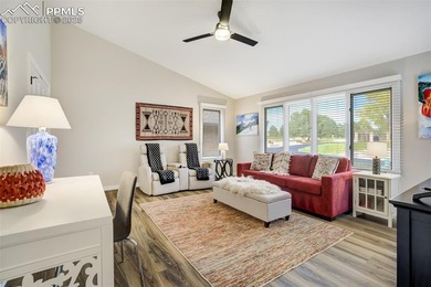 Experience turn-key, main-level living in the gated Kissing on Kissing Camels Golf Course in Colorado - for sale on GolfHomes.com, golf home, golf lot