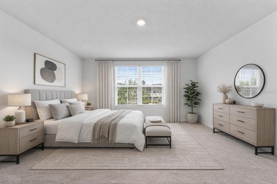 Situated on a corner lot, this contemporary two-story home with on Venetian Bay Golf Course in Florida - for sale on GolfHomes.com, golf home, golf lot