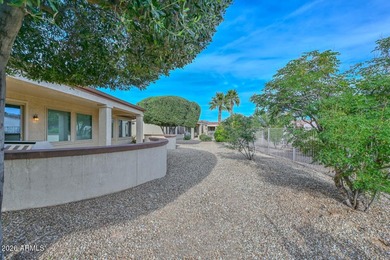 Resort-style living in this highly upgraded Borgata model in Sun on Cimarron Golf Club in Arizona - for sale on GolfHomes.com, golf home, golf lot
