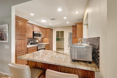 SIMPLY PERFECT!  Savor morning coffee on your expansive  patio on Trail Ridge Golf Course in Arizona - for sale on GolfHomes.com, golf home, golf lot
