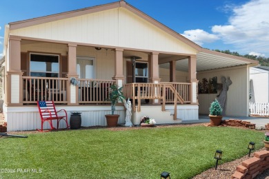 Nicely upgraded Prepper-Focused home offered in this 55+ active on Prescott Golf and Country Club in Arizona - for sale on GolfHomes.com, golf home, golf lot