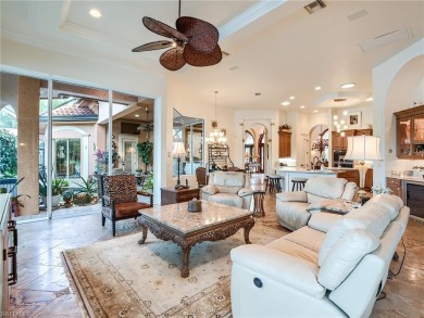 Gorgeous Kingon luxury home with high-end finishes, southern on Shadow Wood Country Club in Florida - for sale on GolfHomes.com, golf home, golf lot