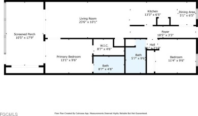 Located along the tranquil Caloosahatchee River, this on Riverbend Golf and Country Club in Florida - for sale on GolfHomes.com, golf home, golf lot