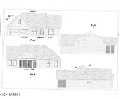New construction home overlooking Oyster Harbor Golf Course with on Oyster Bay Golf Links in North Carolina - for sale on GolfHomes.com, golf home, golf lot