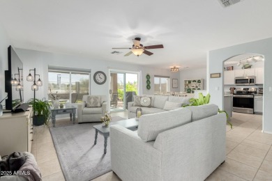 This 4BD/3BA model is a favorite for its downstairs bed/bath on Sundance Golf Club in Arizona - for sale on GolfHomes.com, golf home, golf lot