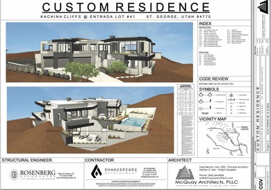 Experience elevated desert living in this remarkable custom home on Entrada at Snow Canyon in Utah - for sale on GolfHomes.com, golf home, golf lot