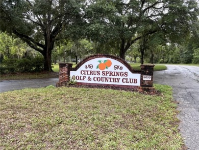 Nestled in the highly desirable deed restricted Community of on Citrus Springs Country Club in Florida - for sale on GolfHomes.com, golf home, golf lot