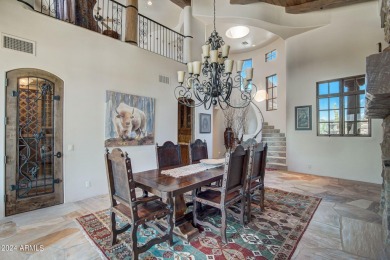 This high-quality custom home with sunset views in guard-gated on Mirabel Golf Club in Arizona - for sale on GolfHomes.com, golf home, golf lot