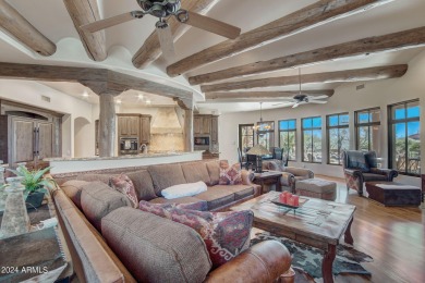 This high-quality custom home with sunset views in guard-gated on Mirabel Golf Club in Arizona - for sale on GolfHomes.com, golf home, golf lot