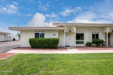 Charming single-level condo in the sought-after Sun City is now on Sun City Lakes West and East in Arizona - for sale on GolfHomes.com, golf home, golf lot