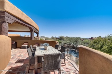 This high-quality custom home with sunset views in guard-gated on Mirabel Golf Club in Arizona - for sale on GolfHomes.com, golf home, golf lot