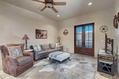 This high-quality custom home with sunset views in guard-gated on Mirabel Golf Club in Arizona - for sale on GolfHomes.com, golf home, golf lot