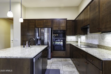 Stunning home with golf course and mountain views in gated adult on Robson Ranch Golf Club in Arizona - for sale on GolfHomes.com, golf home, golf lot