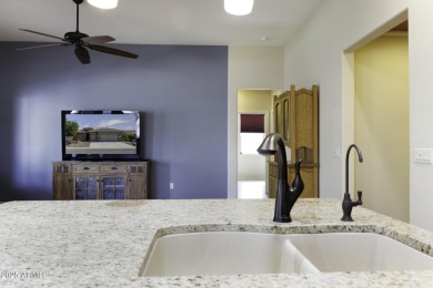 Stunning home with golf course and mountain views in gated adult on Robson Ranch Golf Club in Arizona - for sale on GolfHomes.com, golf home, golf lot