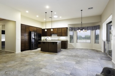 Stunning home with golf course and mountain views in gated adult on Robson Ranch Golf Club in Arizona - for sale on GolfHomes.com, golf home, golf lot