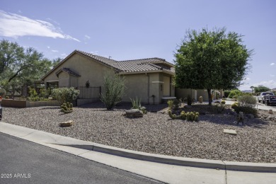 Stunning home with golf course and mountain views in gated adult on Robson Ranch Golf Club in Arizona - for sale on GolfHomes.com, golf home, golf lot