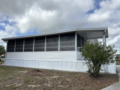 Furnished Park Model on large corner lot with shed and spacious on Deer Creek RV Golf Resort in Florida - for sale on GolfHomes.com, golf home, golf lot