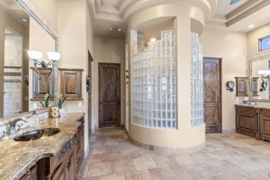 Exquisite, single level home with absolutely no stairs is a rare on FireRock Country Club in Arizona - for sale on GolfHomes.com, golf home, golf lot