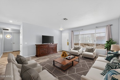 Experience the charm of this beautiful 2 bed, 2 bath home in Sun on Pebblebrook Golf Course in Arizona - for sale on GolfHomes.com, golf home, golf lot