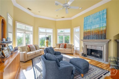 Elegant, Mediterranean style,  single-level home with soaring on The Landings Club - Marshwood in Georgia - for sale on GolfHomes.com, golf home, golf lot