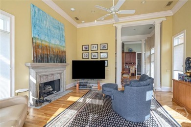 Elegant, Mediterranean style,  single-level home with soaring on The Landings Club - Marshwood in Georgia - for sale on GolfHomes.com, golf home, golf lot
